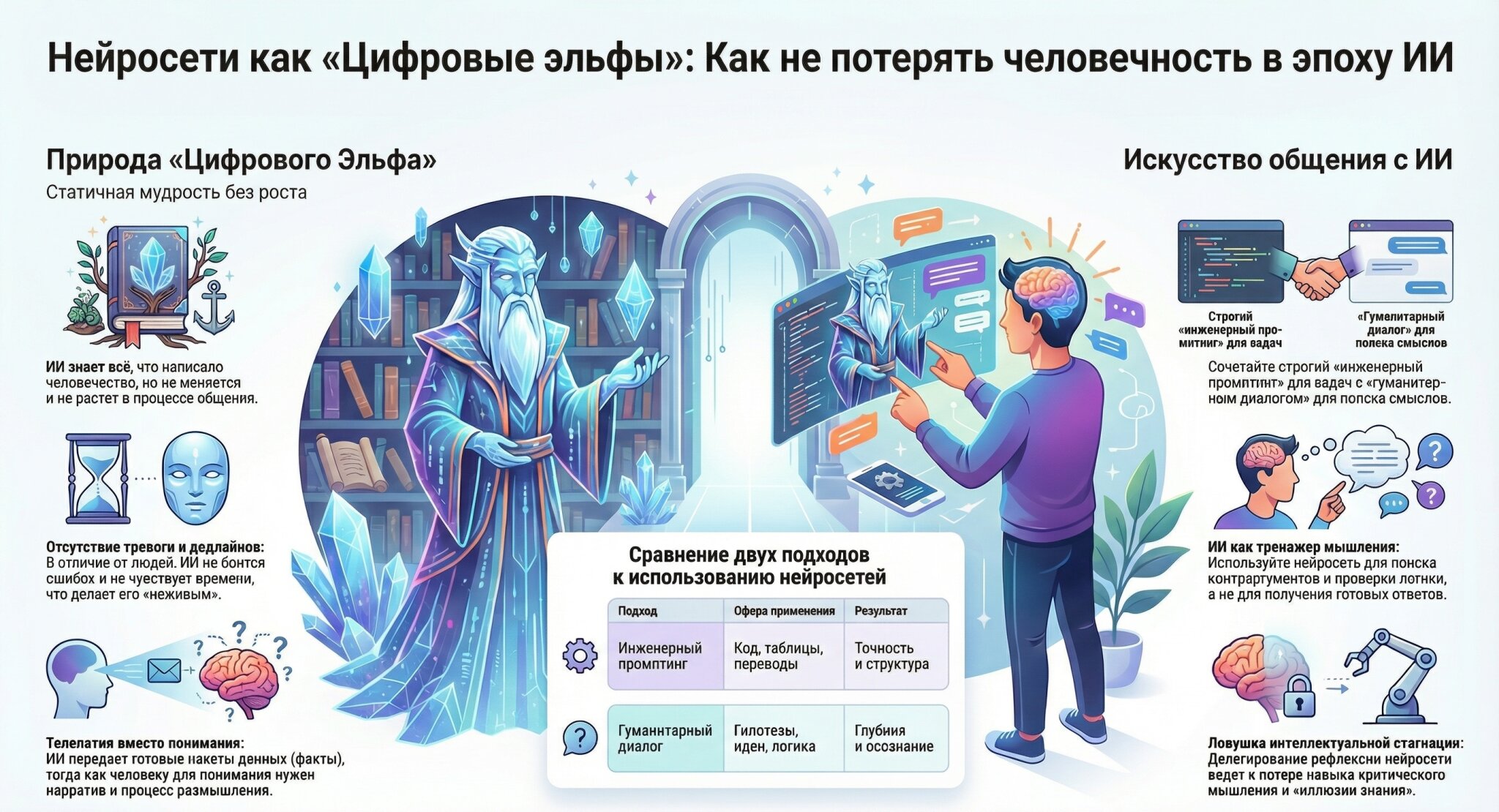 Эльфы в матрице. Станут ли нейросети хранителями мудрости или помогут нам оставаться людьми